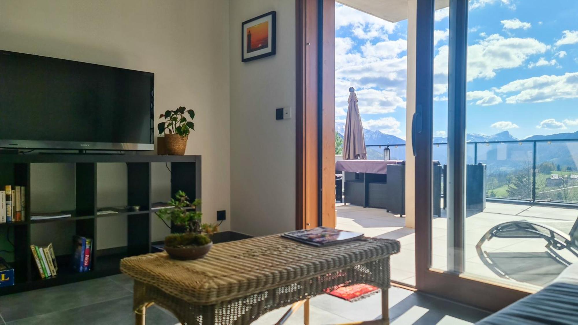 Le Berceau Des Aiguilles - Vue Montagne, Terrasse - Aravistour Apartment Saint-Jean-de-Sixt Bagian luar foto